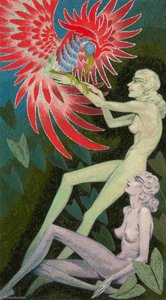 Bird Of Paradise And Two Figures — Arthur R Griffith