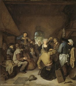 Peasants Making Music And Dancing — Cornelis Pietersz Bega