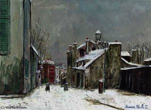 The House Of Mimi Pinson — Maurice Utrillo, Post-impressionism