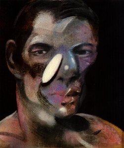 Three Studies For A Portrait Of Peter Board, 1975 Ii Left — Francis Bacon, Expressionist Abstraction