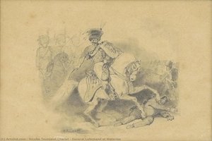 General Lallemand At Waterloo — Nicolas Toussaint Charlet