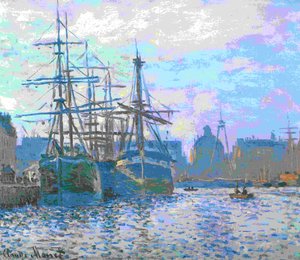 Die Hafenstadt Havre — Claude Monet, Impressionismus