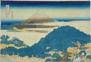 Enza Matsu Pine Tree At Aoyama — Katsushika Hokusai