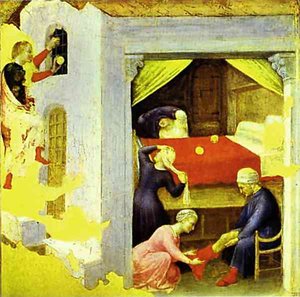 Gentile Da Fabriano - St. Nicholas And The Three Gold Balls — Gentile Da Fabriano, Gothic Art