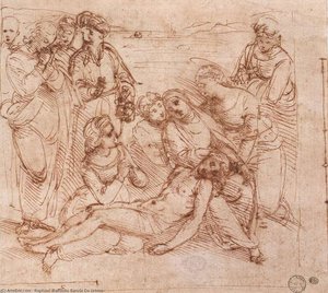 Lamentación Sobre El Cristo Muerto — Rafael, High Renaissance