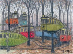 Autumn Depot — Jacek Yerka