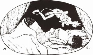 Sleeping Lady With The Devils — Konstantin Andreevic Somov