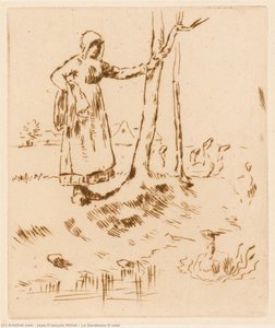 La Gardeuse D’oies — Jean-françois Millet, Contemporary Realism