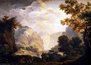 Landscape In The Alps — Anne-louis Girodet, Baroque