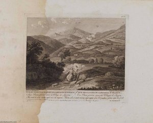 Vue Ou Etoit La Maison De Campagne D'horace (no. Vii) — Francois Morel