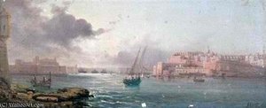 View Of Valetta Harbour — Luigi Maria Galea