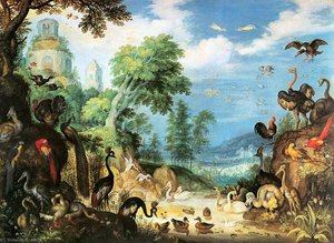 Landscape with Birds
