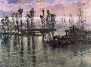 El Tajo. Lluvia — Antonio Muñoz Degrain
