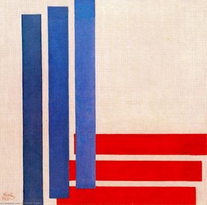 Three Blue And Three Red — František Kupka, Abstract Expressionism