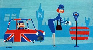 Julius And Rita -1 — Josh Agle (shag)