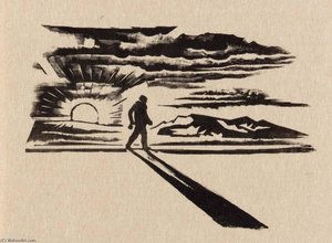 Man With Shadow — Howard Cook