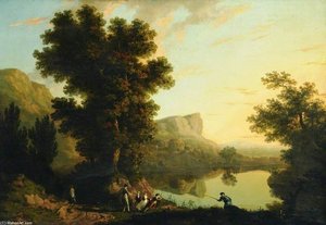 Landscape With A Lake — George Barret The Elder, Romanticism