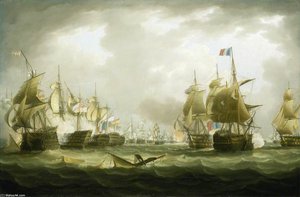 The Battle Of Trafalgar, Beginning Of The Action — Thomas Buttersworth