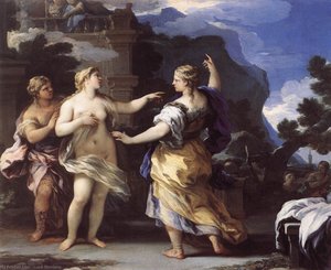 Venus Punishing Psyche With A Task (.) — Luca Giordano, Late Baroque