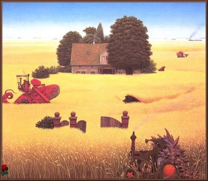Foraging In The Field — Jacek Yerka