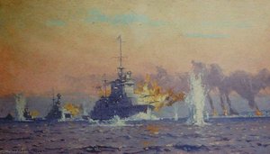 Bombardment Of Genoa, 9 February 1941 — Norman Wilkinson