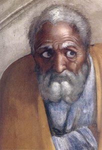 Jacob - Joseph (detail) — Michelangelo Buonarroti