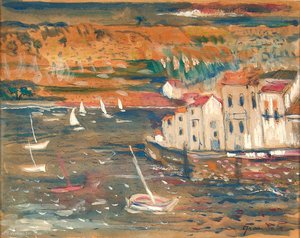 Sailers Near The Coast — Emilio Grau Sala