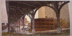 The Cotton Club From Under The Viaduct At Riverside Drive And St. Clair Place — Rackstraw Downes