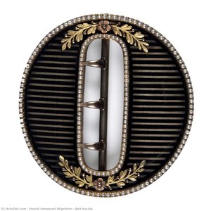 Belt Buckle — Henrik Immanuel Wigström, Art Nouveau