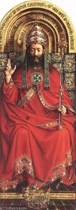 The Ghent Altarpiece God Almighty — Jan Van Eyck, Early Netherlandish Painting