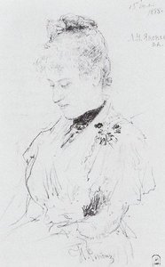 Portrait Of L.n. Yakovleva — Ilya Yefimovich Repin