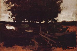 Group Of Trees With Gate — Carl Eduard Schuch