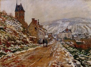 The Road In Vetheuil In Winter — Claude Monet, Impressionism