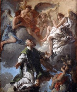 Saint Philip Neri In Glory Among Angels — Francesco Conti