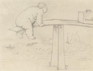 A Large Child On A See-saw — Edward Coley Burne-jones