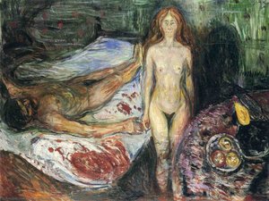 Death Of Marat I — Edvard Munch, Expressionism