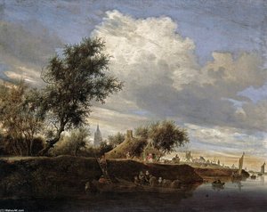 Ferry Near Gorinchem — Jacob Salomonsz Ruysdael