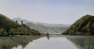 Lake Piediluco — Jean-baptiste-camille Corot