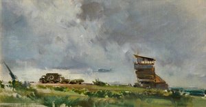 Control Tower, Mingaladon, Burma — Frank Wootton