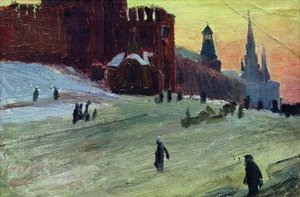Moscow. Red Square — Boris Mikhailovich Kustodiev