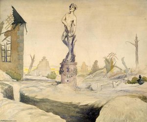 Bacchus Survivor In the Ruined Garden of an Old Chateau in the Champagne Country There Remains, Triumphant, the Statue of Bacchus, Chipped and Scarred but Still Laughing as He Squeezes the Stone Grapes into the Stone Cup