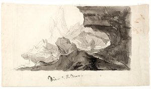 View On The Moon — Thomas Cole