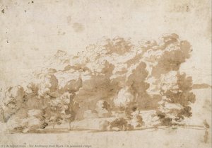 A Wooded Ridge — Sir Anthony Van Dyck, Baroque