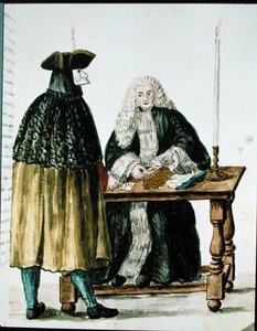 A Magistrate Playing Cards With A Masked Man — Jan Van Grevenbroeck