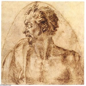 Head Of A Satyr — Michelangelo Buonarroti, Renaissance