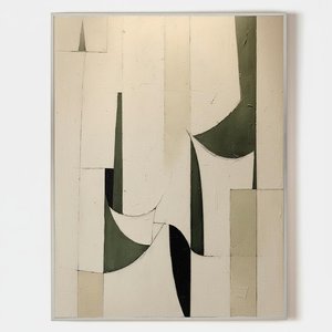 Monolithic Serenity: A Singular Study Of Geometric Grace And Muted Earth Tones — Laurent Fabre