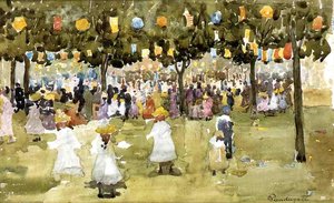 Central Park, New York City, July 4th — Maurice Brazil Prendergast