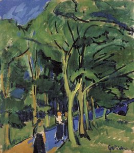 Waldstrasse — Ernst Ludwig Kirchner, Expressionism
