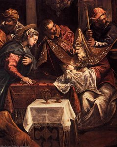 La Circumcisión (detalle) — Jacopo Tintoretto