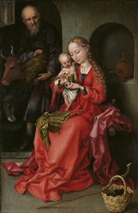 The Holy Family — Martin Schongauer, Early Netherlandish